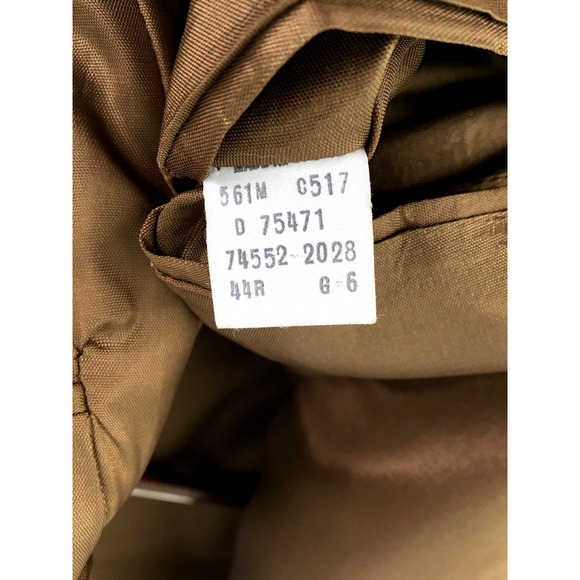 44R Levis USA Mens Vintage Pure Wool Tweed 2 Button Blazer Sport Coat Moss Brown - Picture 12 of 12